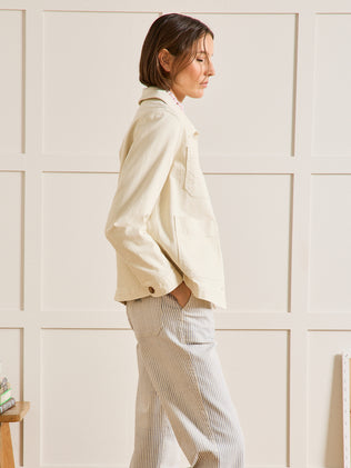 Women's organic cotton utility jacket