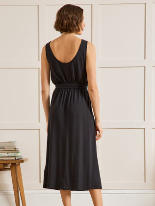 Robe-débardeur mi-longue jersey femme