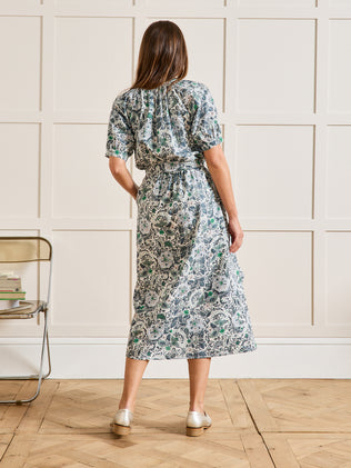 Robe longue coton femme imprimé Mélina