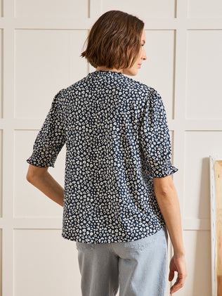 T-shirt femme modal et coton biologique imprimé Léo