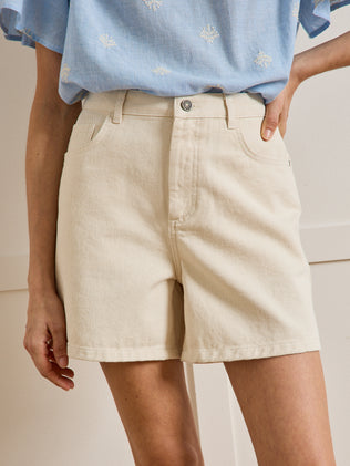 Short jean femme coton biologique