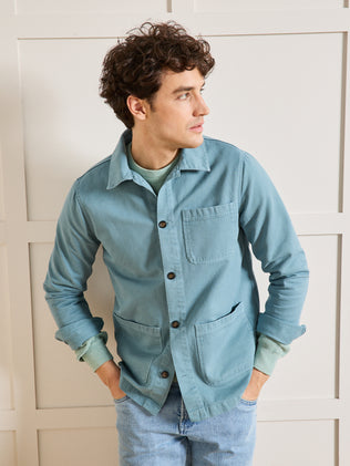 Veste worker homme twill coton recyclé