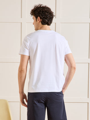 T-shirt brodé homme relax fit coton biologique