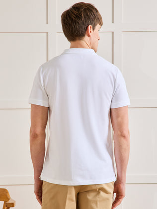 Polo uni maille piquée homme coton biologique