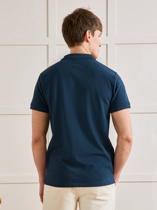 Polo uni maille piquée homme coton biologique