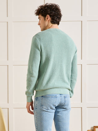 Pull  maille gaufrée homme