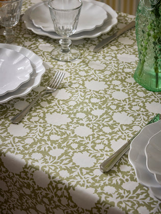 Coated cotton Jaipur tablecloth