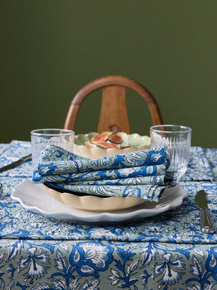 Indian floral table napkin set of 4 - Beleme print