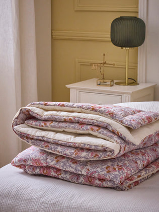 Indian cotton comforter with Indore print