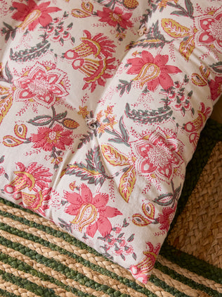 Indian fabric deco mattress - Size M - Penjab print