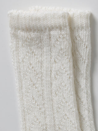 Baby's knee-high openwork socks