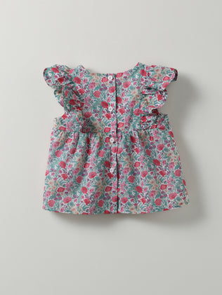 Baby shirt made with Liberty fabric