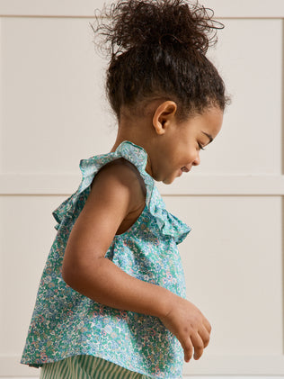 Top en tissu Liberty Harriet bébé