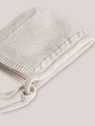 Baby's cotton and wool newborn hat