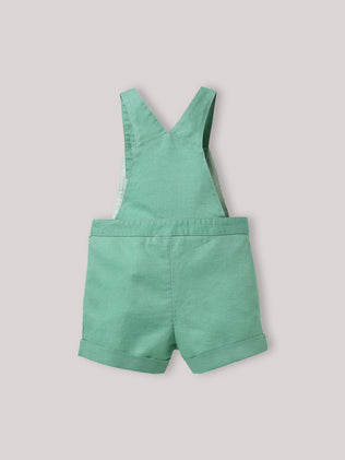 Salopette courte Bébé lin et coton