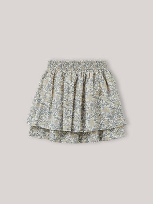 Girl's ruffled Flora-print skirt