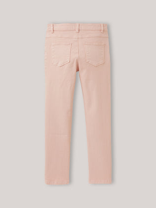 Girl's slim-fit colored trousers