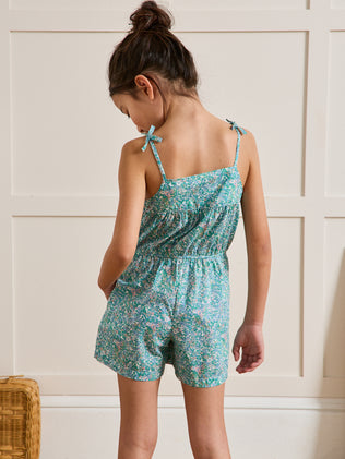 Combishort Fille tissu Liberty Harriet