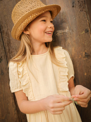 Robe Fille en gaze de coton biologique