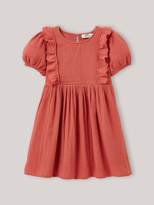 Robe Fille en gaze de coton biologique