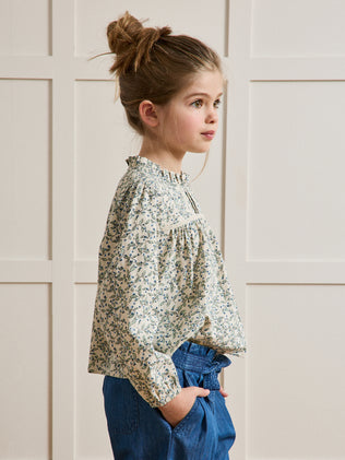 Girl's Olivia print blouse