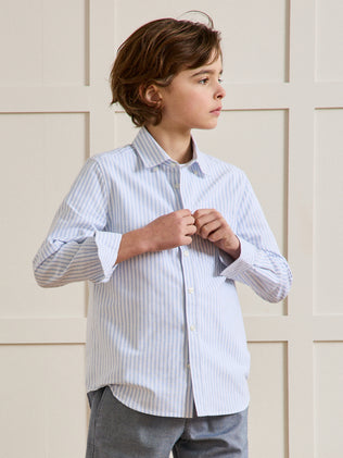 Boy's striped Oxford shirt