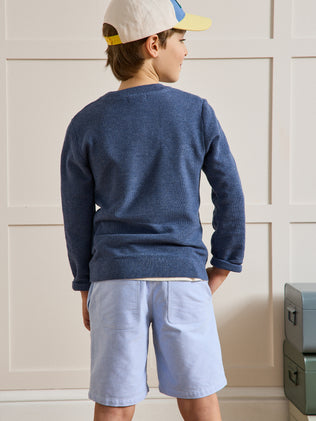 Boy's sweater in a patterned knit