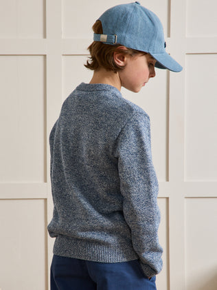 Boy's marled knit sweater