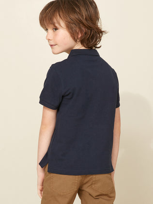 Boy's organic cotton polo shirt