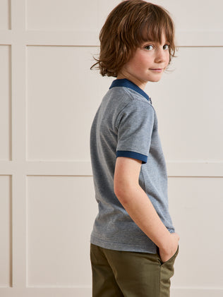 Boy's organic cotton polo shirt