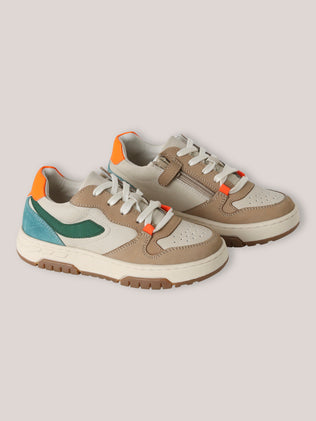 Boy's multicolor leather trainers